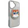 Etui Nimmy Glasses Cool Cat MagSafe do   iPhone 16 szary